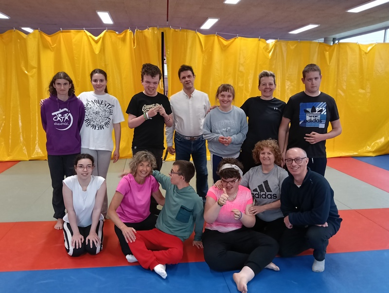 Comienzo del taller de defensa personal para personas con discapacidad intelectual. Pamplona 06-05-25